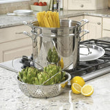 Cuisinart Chef's Classic™ Stainless 12 Quart Pasta/Steamer 4 Piece Set, Silver