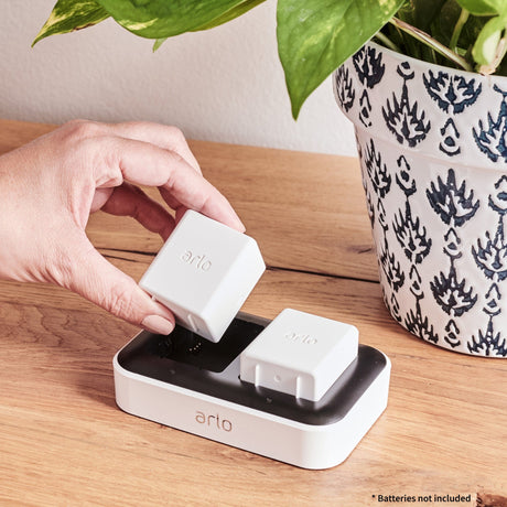 Arlo Accessory Dual Charging Station, Charge Up to Two Batteries, Compatible with Arlo Ultra, Pro3 and Pro4 - Certified Refurbished