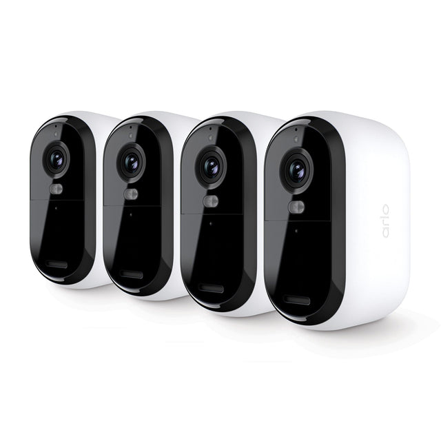 Arlo Essential 2nd Gen 2K, 4-cam, White - Certified Refurbished