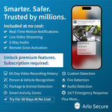 Arlo Essential 2nd Gen 2K Indoor Single Cam, White - Certified Refurbished