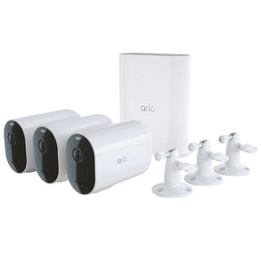 Arlo Pro 4 XL 3-Camera Security & Surveillance Bundle with Stand and Base Station - Certified Refurbished