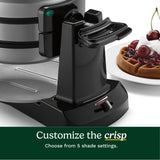Cuisinart Double Flip Belgian Waffle Maker, Black