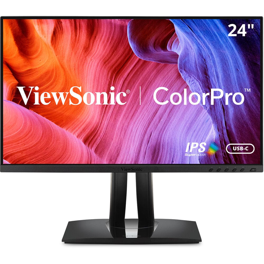 ViewSonic VP2456-S 24" 1080p Premium Ultra-Thin Bezels IPS Monitor - Certified Refurbished