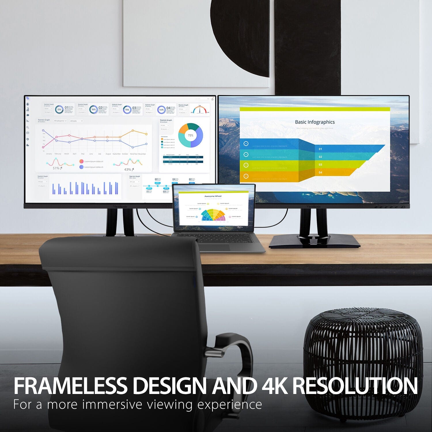 ViewSonic 27" Designed for Surface IPS 4K UHD Monitor - Certified Refurbished