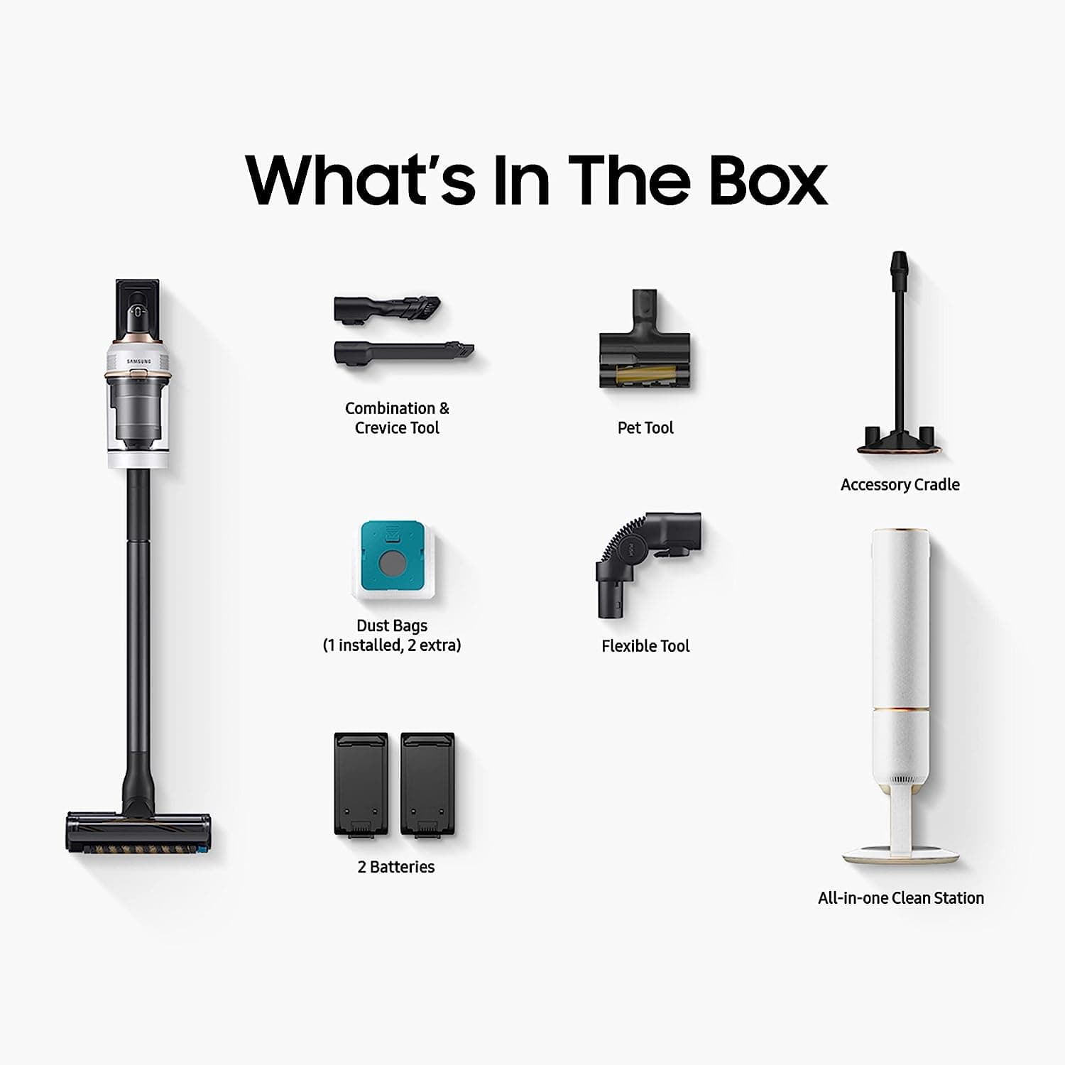 Samsung Bespoke Jet Stick Vacuum White - Certified Refurbished