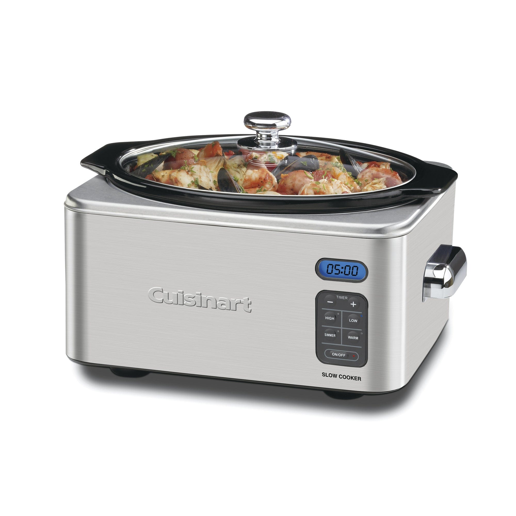 Cuisinart 6.5 Quart Programmable Slow Cooker, Silver