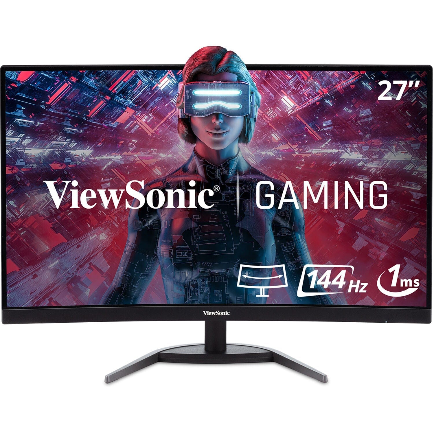 ViewSonic 27" 144Hz QHD Curved Monitor - Certified Refurbished