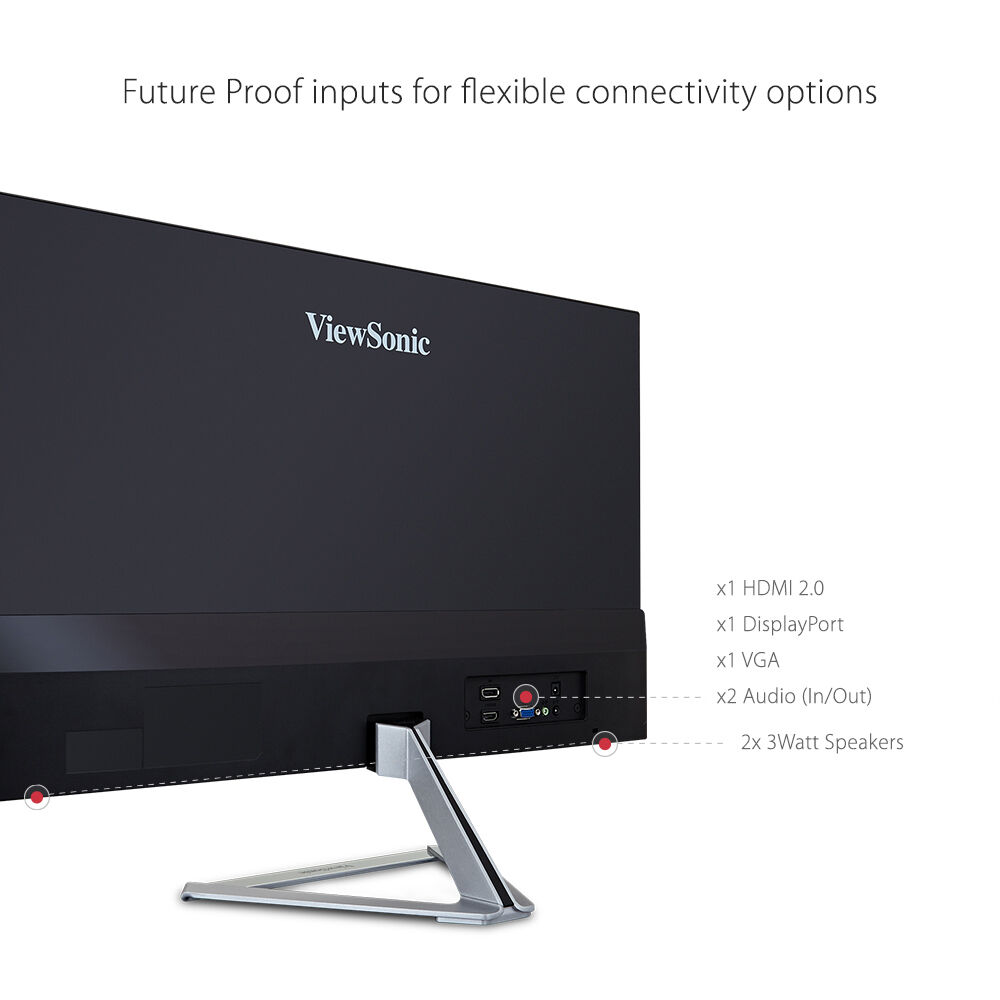 ViewSonic VX2776-SMHD-2-S 27" IPS 1080p HDMI Frameless LED Monitor - Certified Refurbished