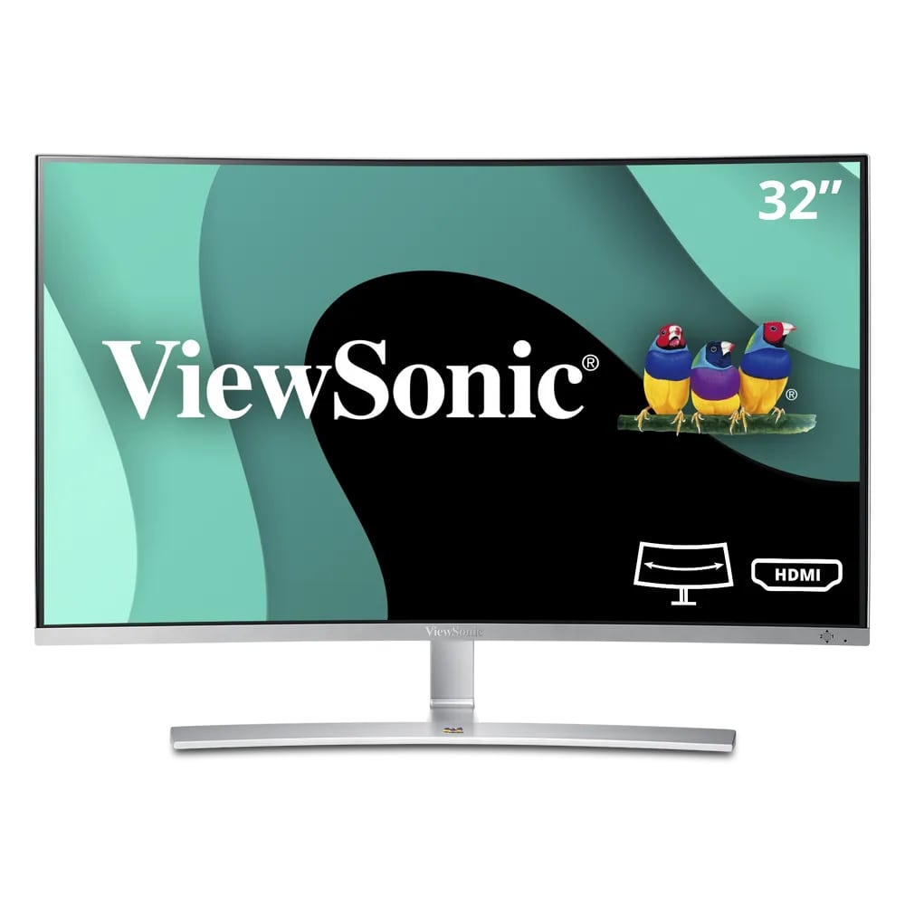 ViewSonic 32 Inch 1080p 1800R Curved Monitor with Dual Speakers HDMI D