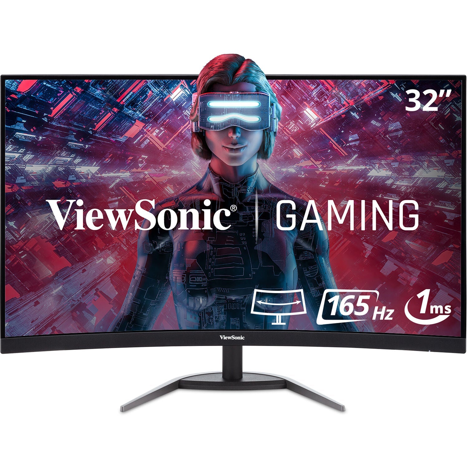 ViewSonic VX3268-PC-MHD-R 32" Full HD 165Hz 1ms Curved Gaming Monitor - C Grade Refurbished