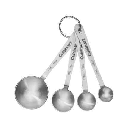 Cuisinart Stainless Steel Measuring Spoons, Silver