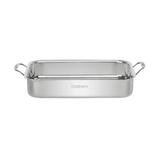 Cuisinart 14" Lasagna Pan with Stainless Roasting Rack, Silver
