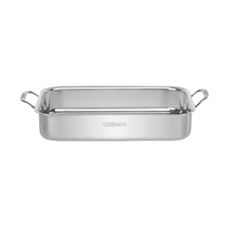 Cuisinart 14" Lasagna Pan with Stainless Roasting Rack, Silver