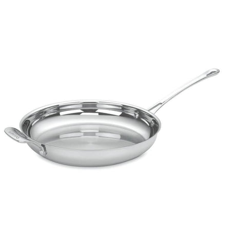 Cuisinart 12" Skillet with Helper Handle, Silver