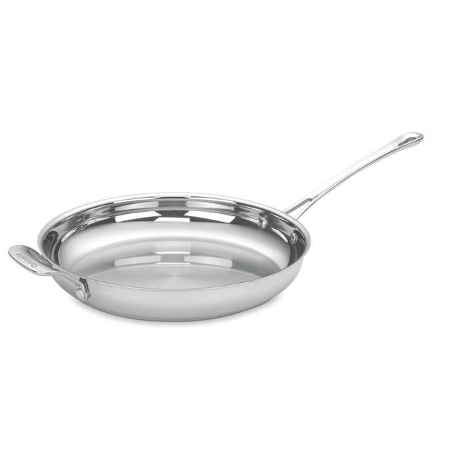 Cuisinart 12" Skillet with Helper Handle, Silver