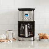 Cuisinart 14 Cup Programmable Coffee Maker, Silver