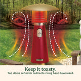 Cuisinart Portable Tabletop Patio Heater, Red