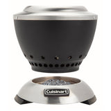 Cuisinart 7.5” Cleanburn Smokeless Table Top Fire Pit, Silver & Black