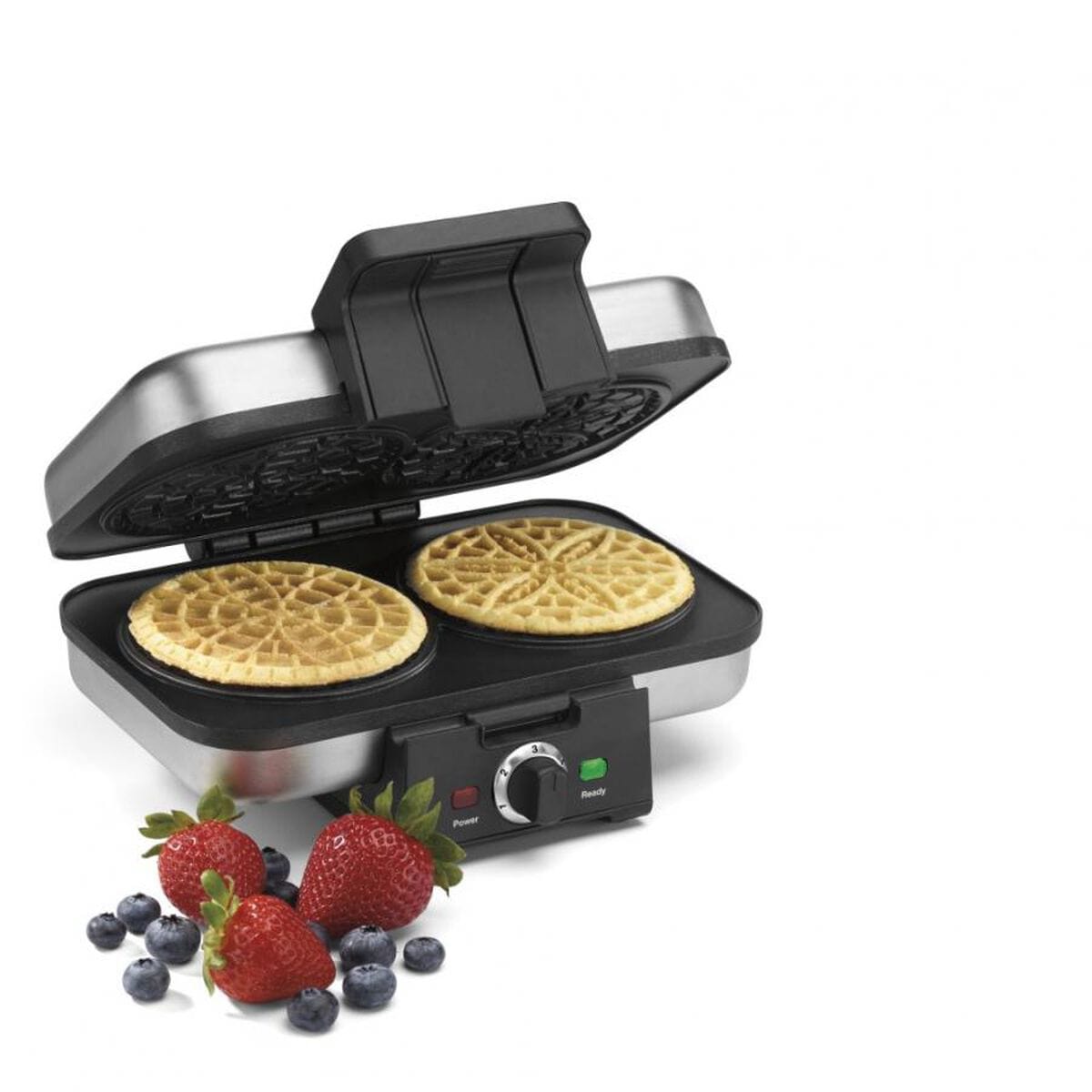 Cuisinart WM-PZ10FR Pizzelle Press, Silver - Certified Refurbished