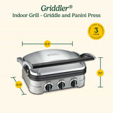 Cuisinart Griddler® Indoor Grill - Griddle and Panini Press, Silver