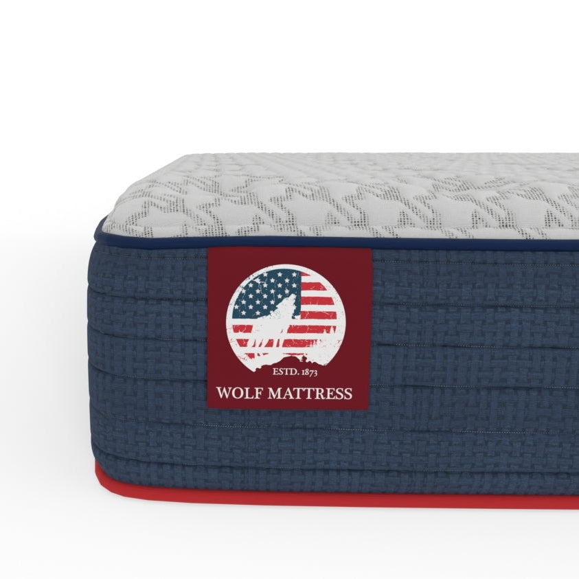 Wolf Mattress Full 11-Inch Luna Memory Foam Hybrid Mattress, Plush Comfort, Medium Firm, Cool Touch, Anti-Microbial w/ Pocketed Coil System