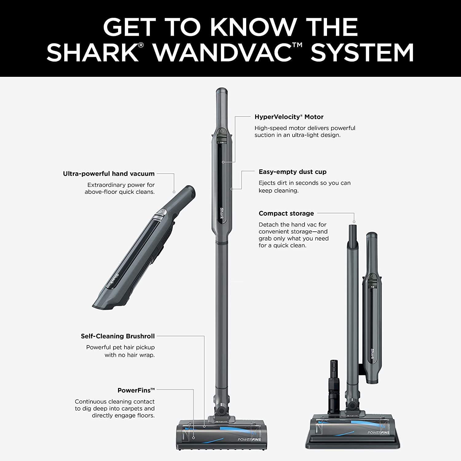 Shark WS632 Cordless Stick Vacuum with Charging Dock