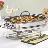 Cuisinart Classic Entertaining Collection 12" Rectangular Buffet Server, Silver