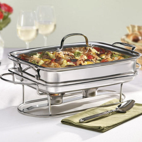 Cuisinart Classic Entertaining Collection 12" Rectangular Buffet Server, Silver