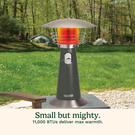 Cuisinart Portable Tabletop Patio Heater, Dark Gray