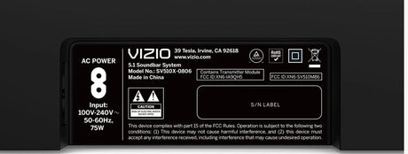 Vizio 5.1 Channel Dolby Atmos 33" Soundbar System - Certified Refurbished