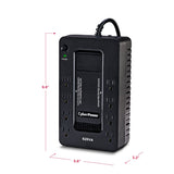 CyberPower XC625 625VA/375W 8-Outlet UPS, New Battery - Certified Refurbished