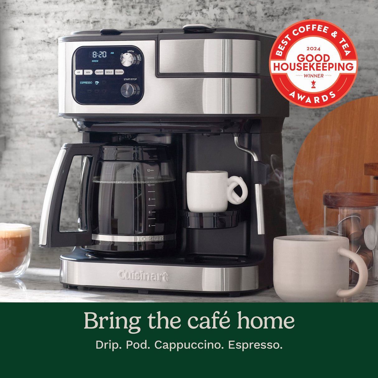 Cuisinart Coffee Center® Barista Bar 4-in-1 Coffee Maker, Black