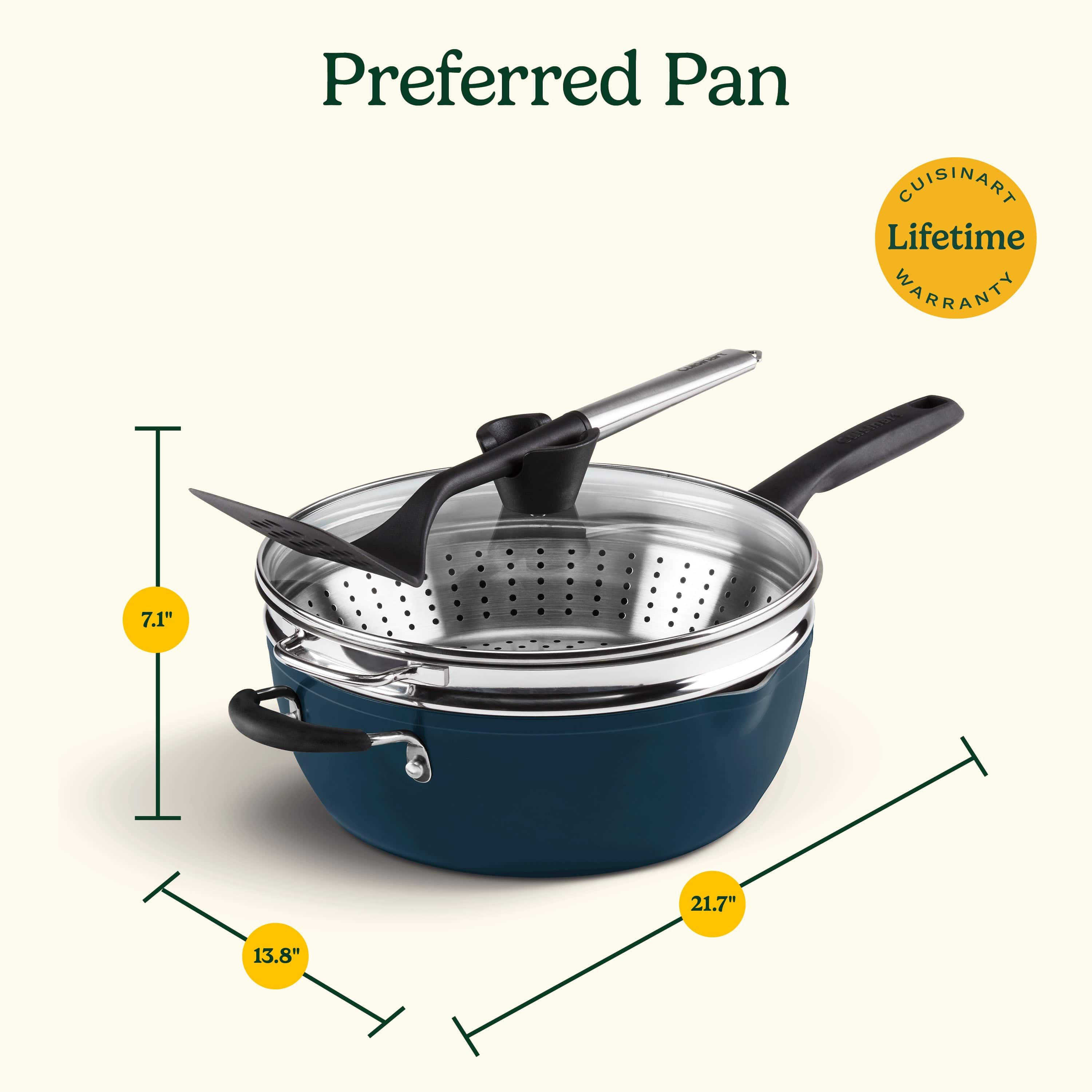 Cuisinart Preferred Pan 4-Pc Set, Nouveau Navy