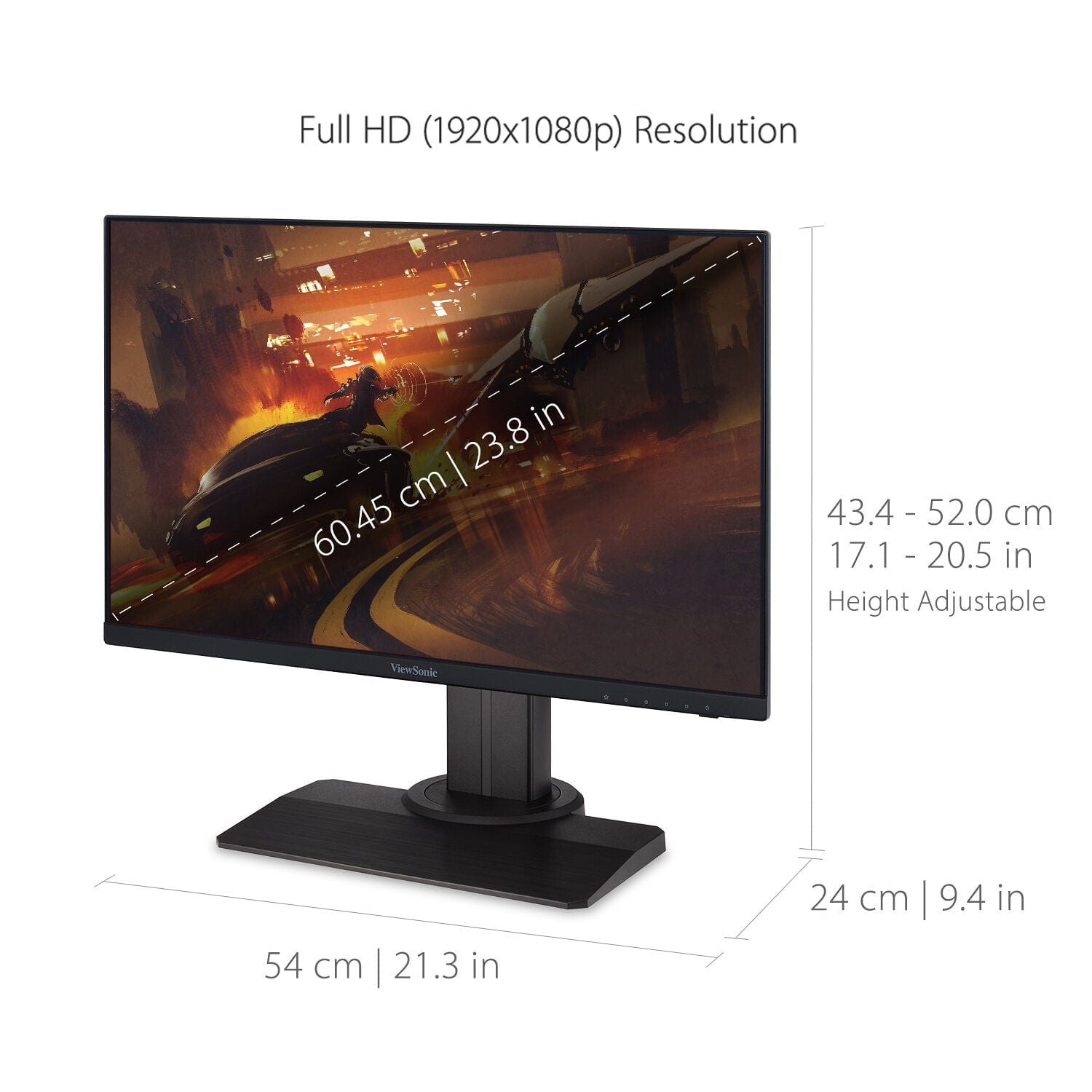 ViewSonic XG2431-S 24” 240Hz IPS Gaming Monitor - Certified Refurbished