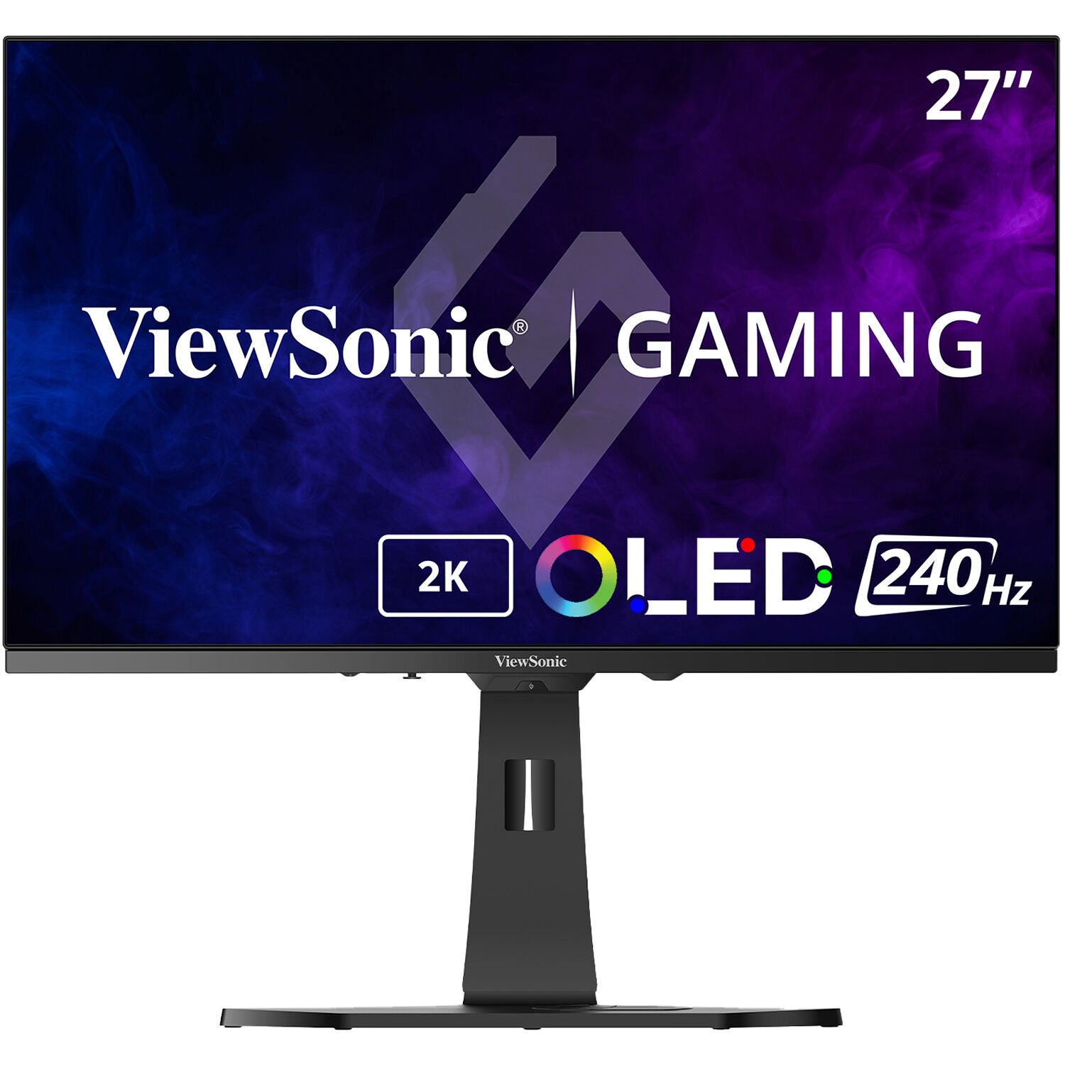 ViewSonic XG272-2K-OLED-S 27" 1440p 240Hz OLED Ergonomic Gaming Monitor, White - Certified Refurbished