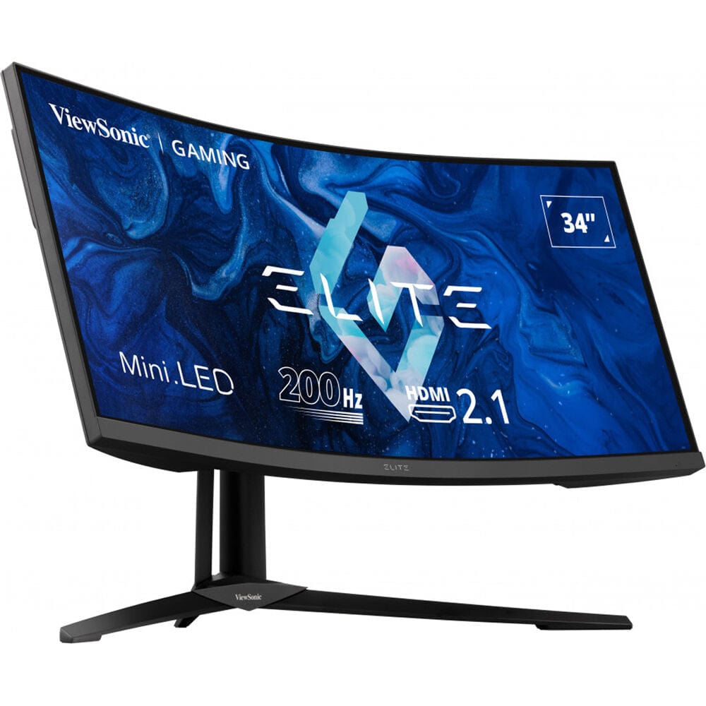 ViewSonic Elite XG341C-2K-S 34" 1440p 200Hz Mini LED Curved Gaming Monitor - Certified Refurbished