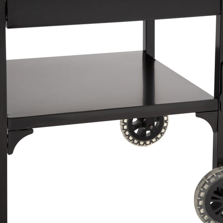 Cuisinart Prep 'n Cook Outdoor Table and Grill Stand, Black Stainless