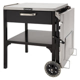 Cuisinart Prep 'n Cook Outdoor Table and Grill Stand, Black Stainless