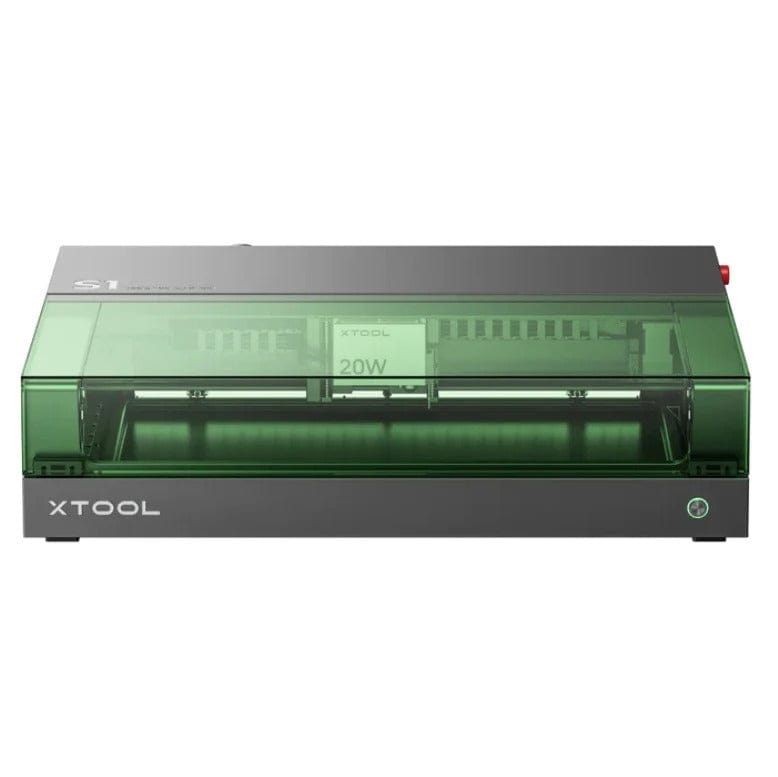 xTool S1 20W Laser Engraver Enclosed Diode Laser Engraving Cutter, Dark Green - Certified Refurbished