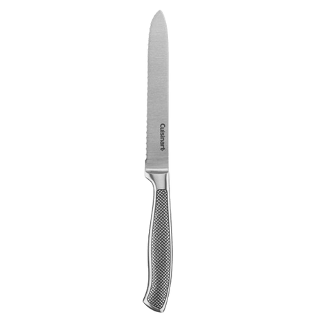 Cuisinart 5” Stainless Steel Serrated Utility Knife – Graphix Collection, Silver