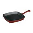 Cuisinart Chef’s Classic™ Enameled Cast Iron Cookware 9.25" Square Grill Pan, Red