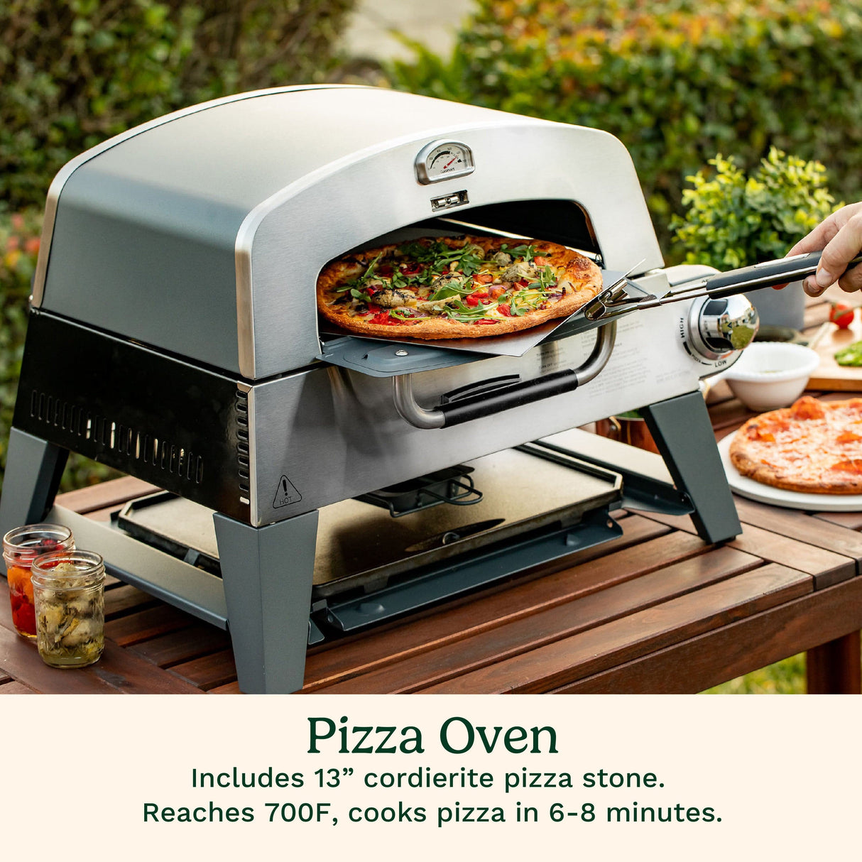 Cuisinart 3-in-1 Grill, Griddle, and Pizza Oven, Gray