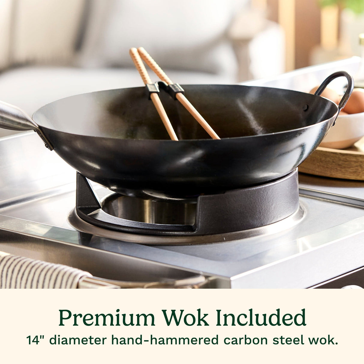 Cuisinart Outdoor Wok Station, Black Stainless