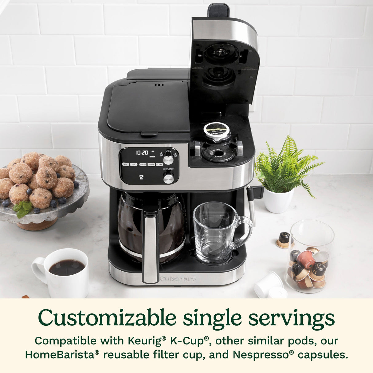 Cuisinart Coffee Center® Barista Bar 4-in-1 Coffee Maker, Black