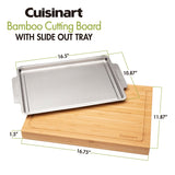 Cuisinart Bamboo Cutting Board with Slide Out Tray