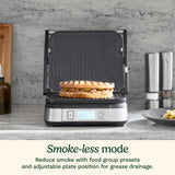 Cuisinart Griddler® with Smoke-Less Mode, Silver