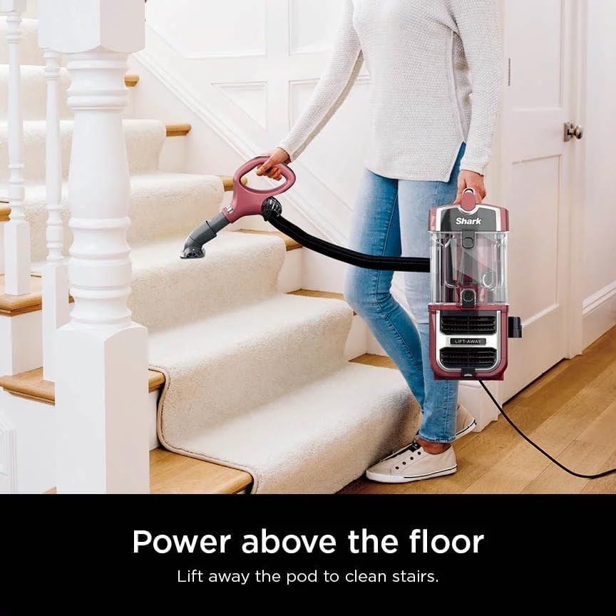 Shark Navigator Lift-Away Upright Vacuum Cleaner with Self-Cleaning Brushroll, PowerFins, Anti-Allergen with HEPA, Paprika - Certified Refurbished