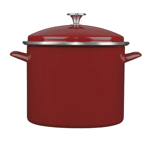 Cuisinart Chef Classic™ Enamel on Steel Cookware 12 Quart Stockpot with Cover, Red
