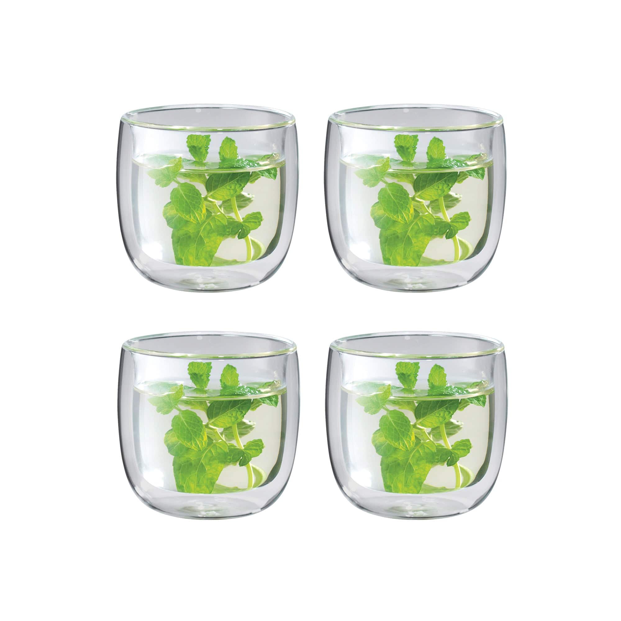 Zwilling Sorrento 4-pc Double-Wall Glass Tea Cup Set