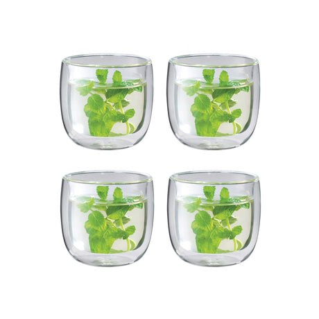 Zwilling Sorrento 4-pc Double-Wall Glass Tea Cup Set